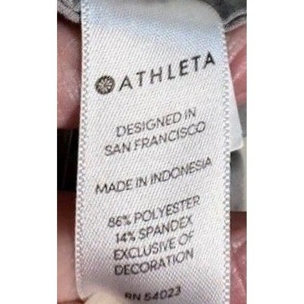 Athleta Gray Jogger Midtown Ankle Pants Women's Size 4P Drawstring Lightweight - Picture 4 of 8